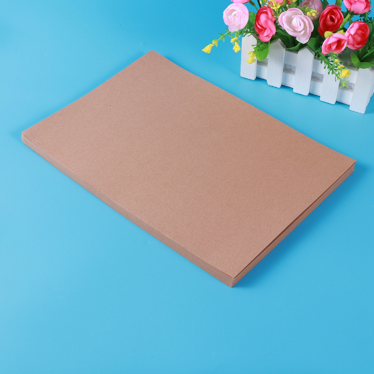 Flower Wrap Kraft - 50Sheets Kraft Paper Brown Traditional Vintage