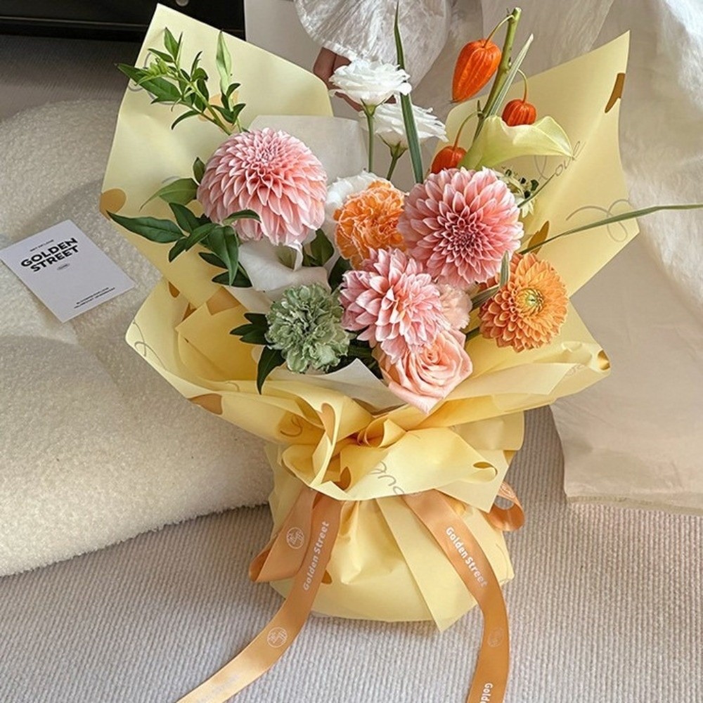 20 Sheets Multicolor Flower Wr - Flower Wrap Kraft 评论和价格