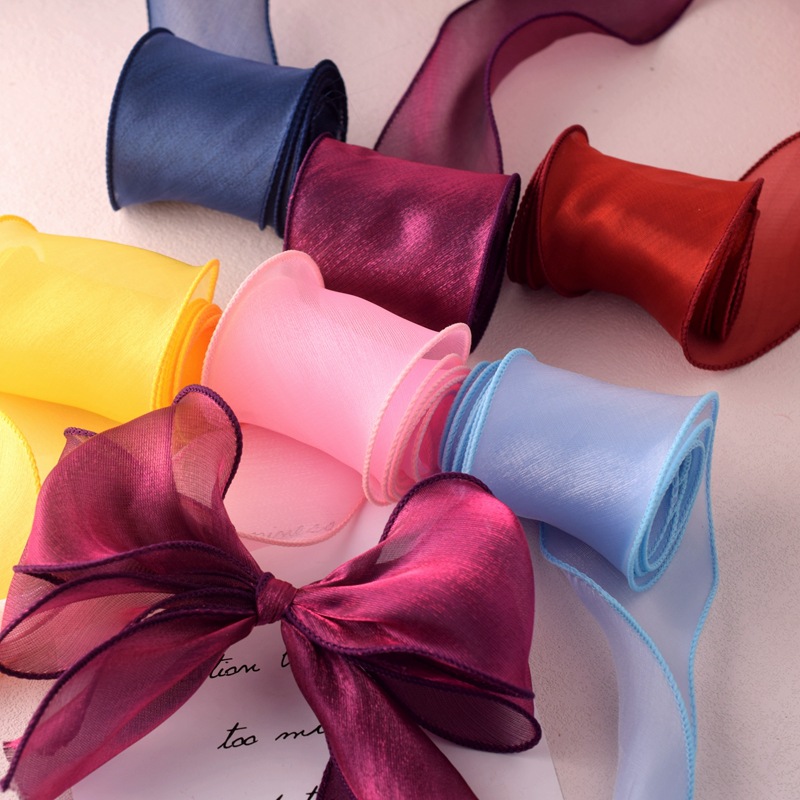 Satin Organza Ribbon Rainbow F - Ribbon Organza Roll 评论和价格