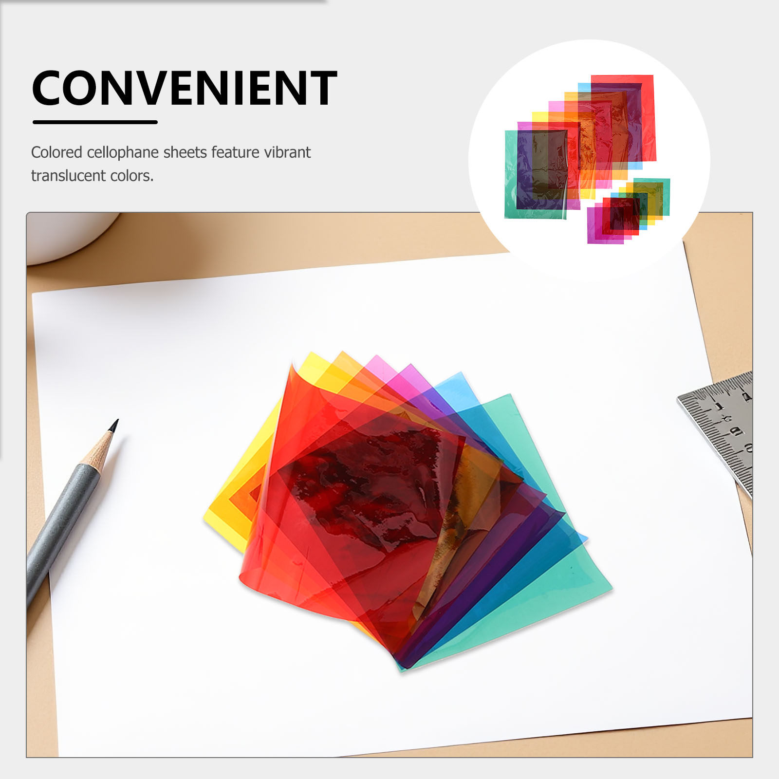 105Sheets Transparent Colored  - Cellophane Wrap Clear 评论和价格