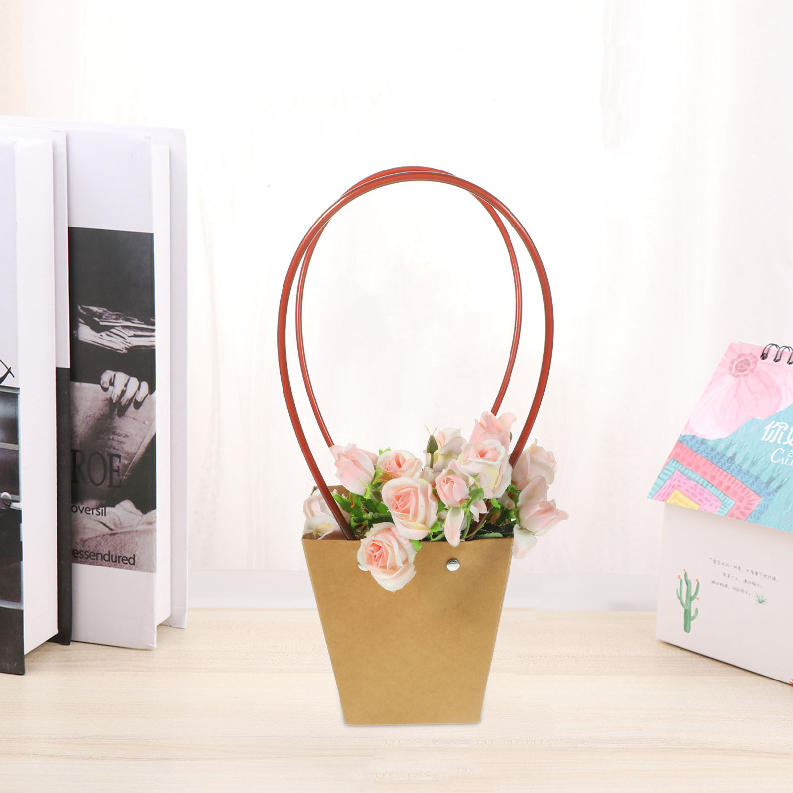 6Pcs Waterproof Kraft Paper Fl - Flower Wrap Kraft 评论和价格