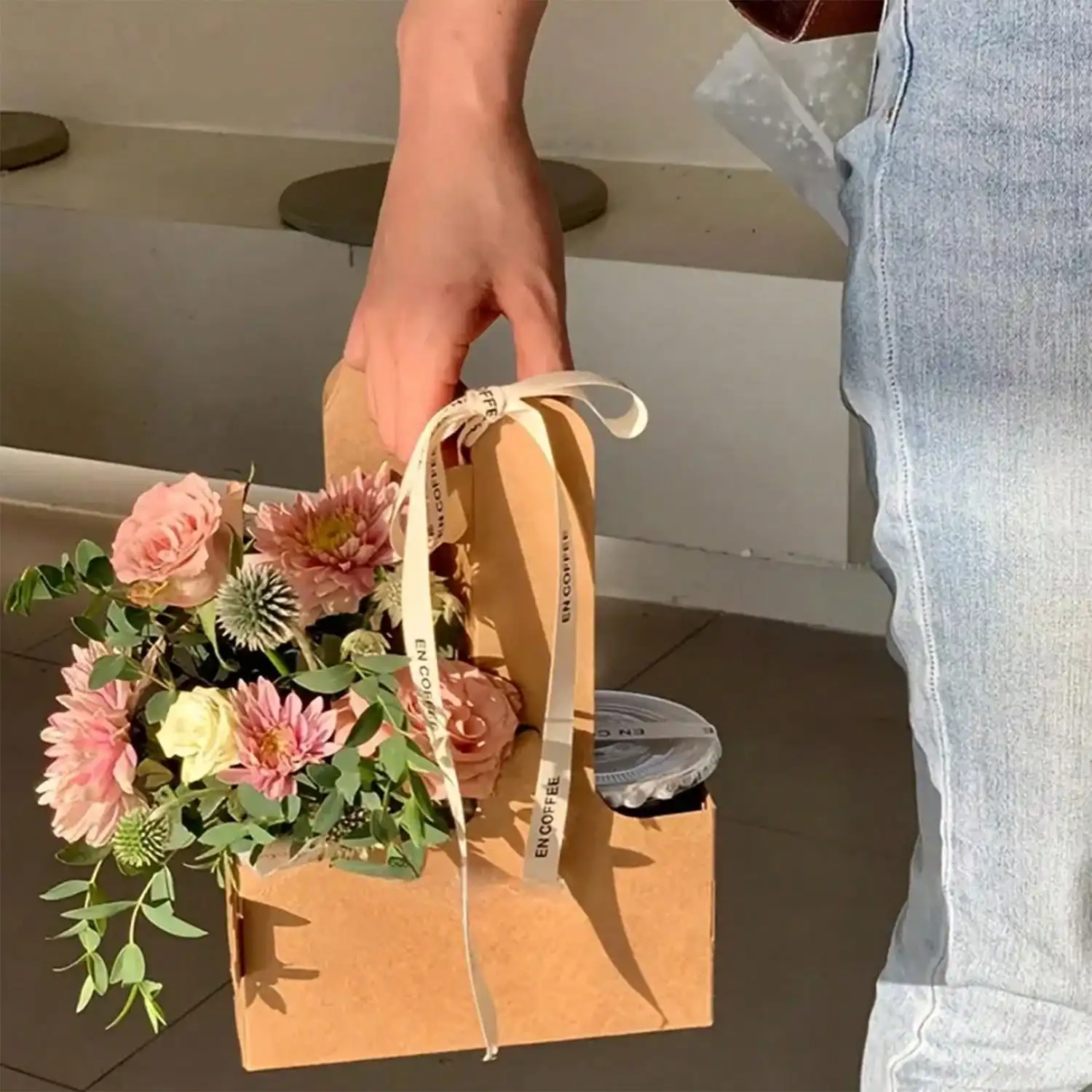 Kraft Paper Flower Bouquet Gif - Flower Wrap Kraft 评论和价格