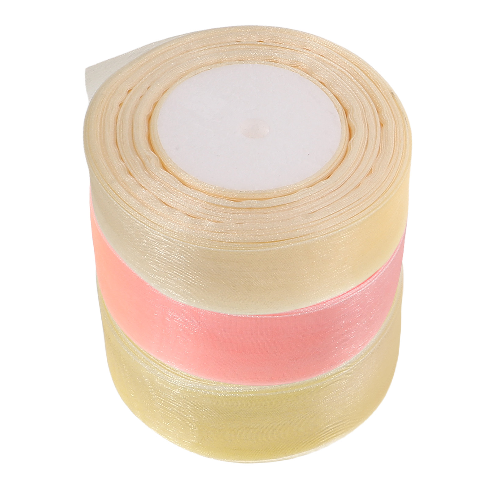 3 Rolls Sheer Organza Ribbon 5 - Ribbon Organza Roll 评论和价格