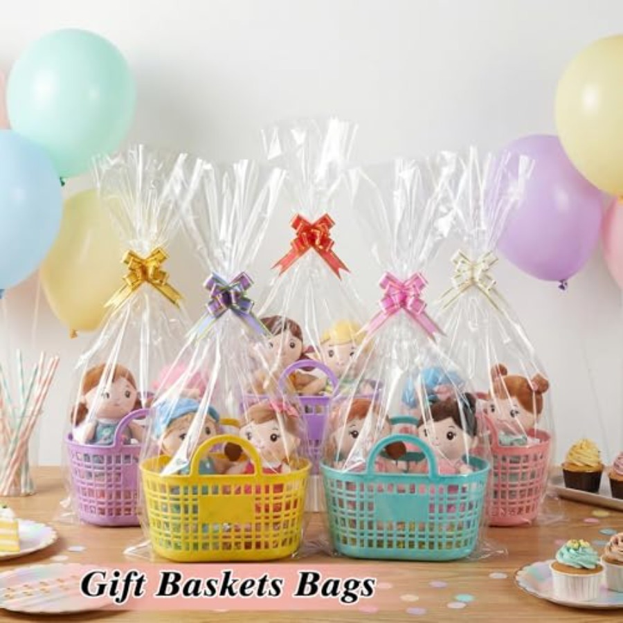 60PCS Cellophane Gift Bags 12x - Cellophane Wrap Clear 评论和价格