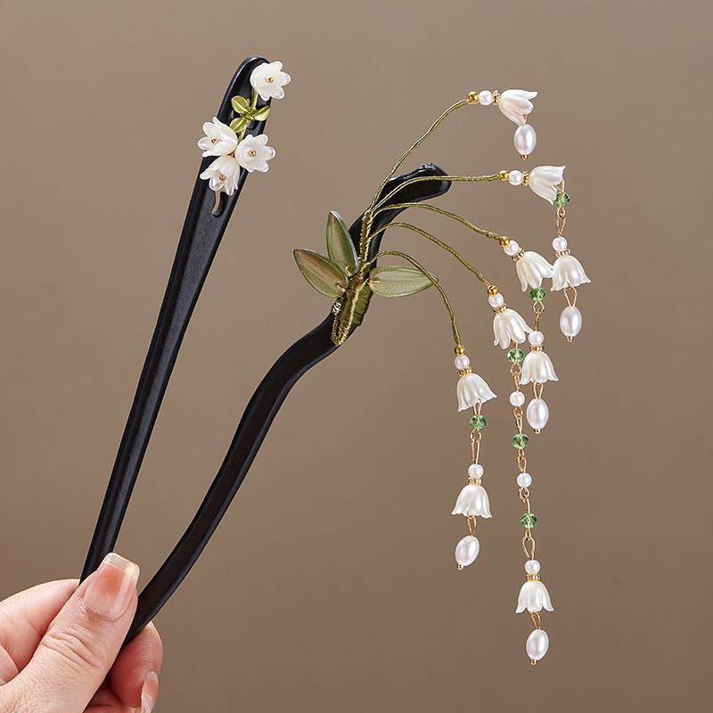 Wooden Flower Hairpin Vintage  - Florist Supplies 评论和价格