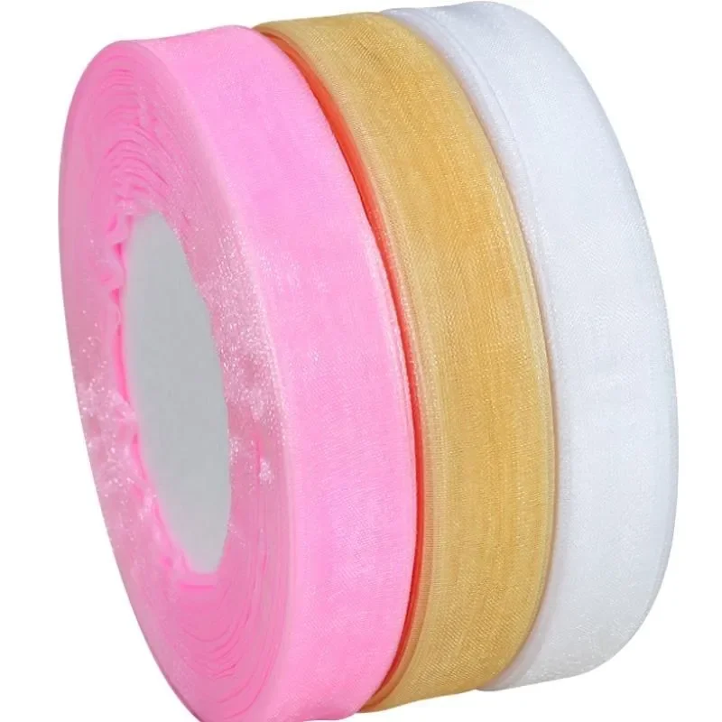 15mm 50yards/roll Organza Ribb - Ribbon Organza Roll 评论和价格