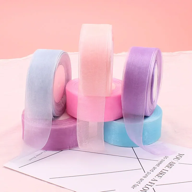 4cm Chiffon Organza Ribbon Who - Ribbon Organza Roll 评论和价格