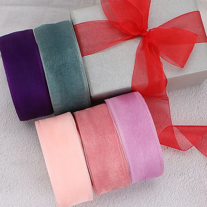 4cm Chiffon Organza Ribbon Who - Ribbon Organza Roll 评论和价格