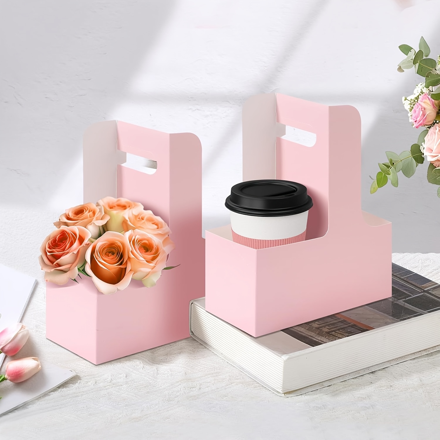 12pcs Pink Kraft Flower Gift B - Flower Wrap Kraft 评论和价格