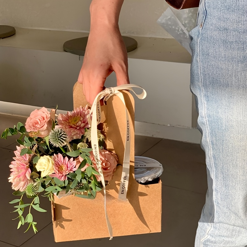12pcs Pink Kraft Flower Gift B - Flower Wrap Kraft 评论和价格