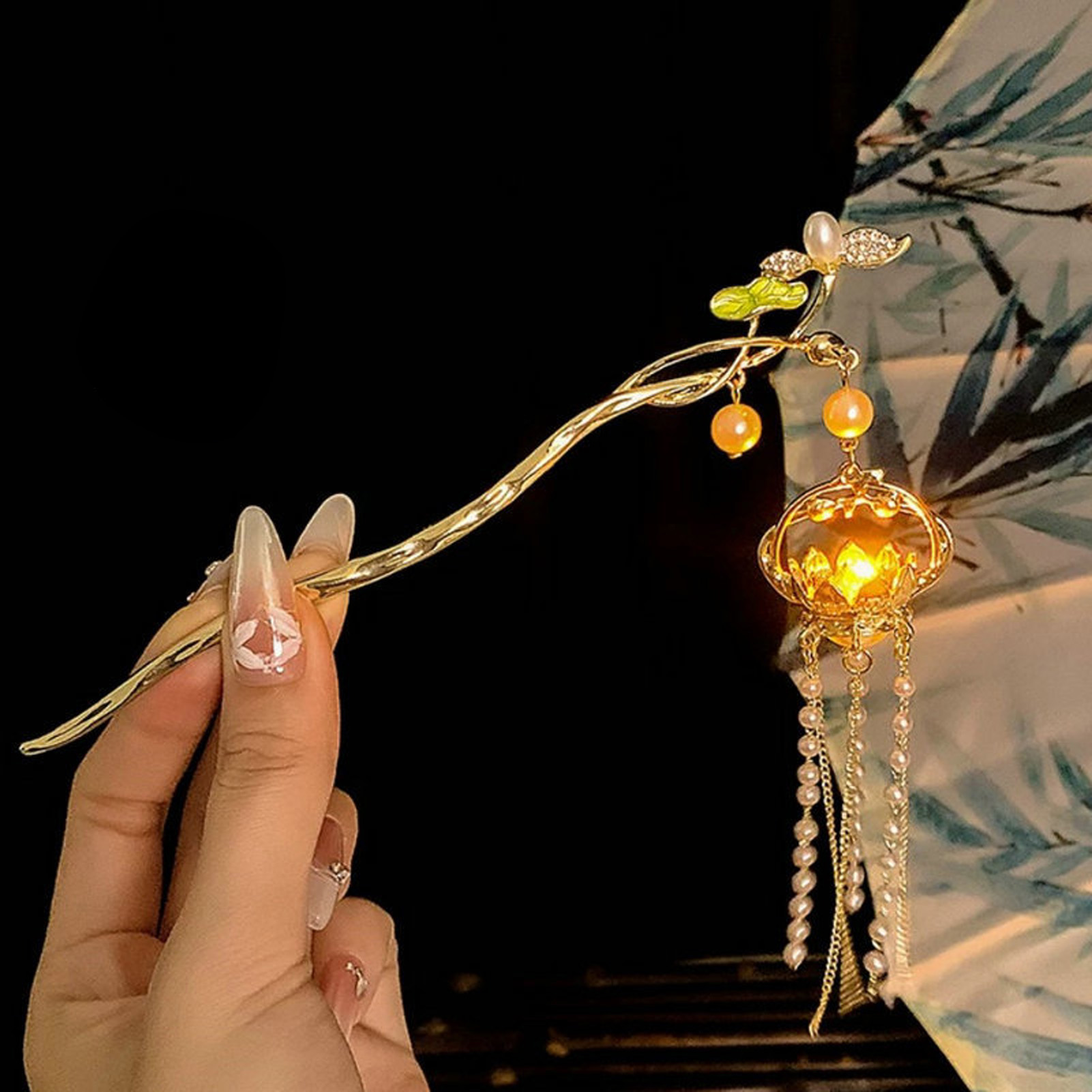 Luminous Flower Hairpin For Wo - Florist Supplies 评论和价格