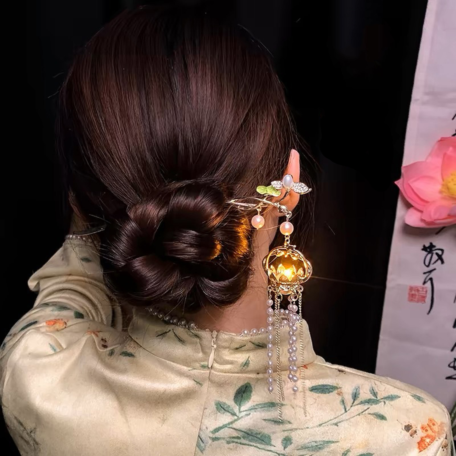 Luminous Flower Hairpin For Wo - Florist Supplies 评论和价格