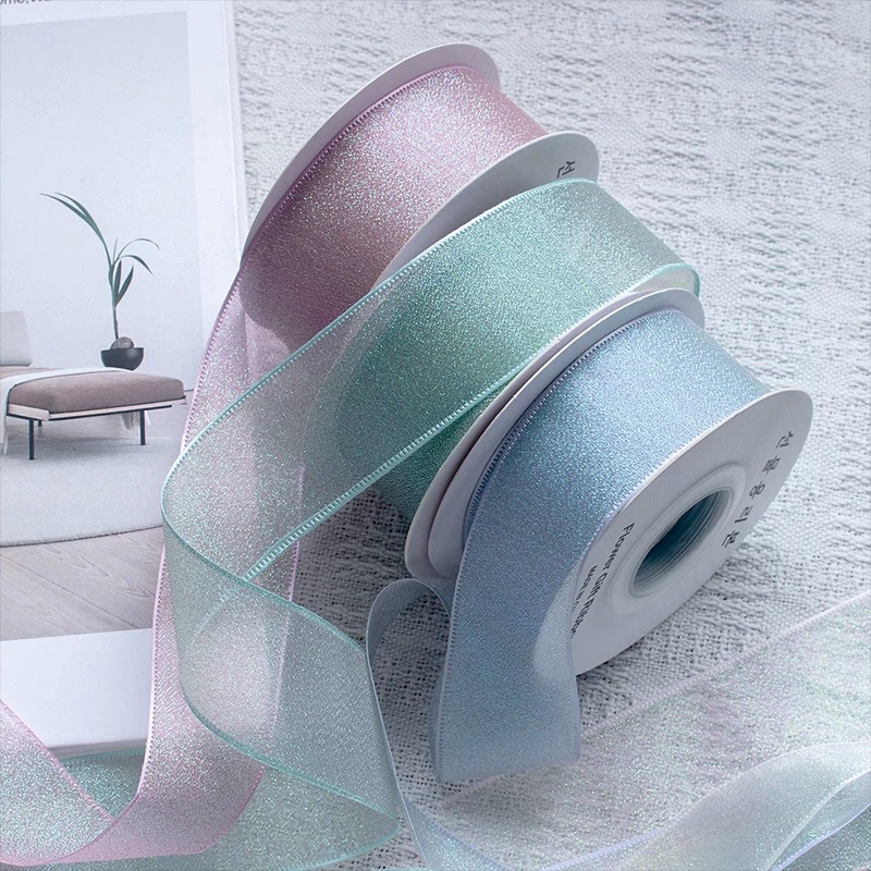 10Yards Roll 4CM Colorful Orga - Ribbon Organza Roll 评论和价格