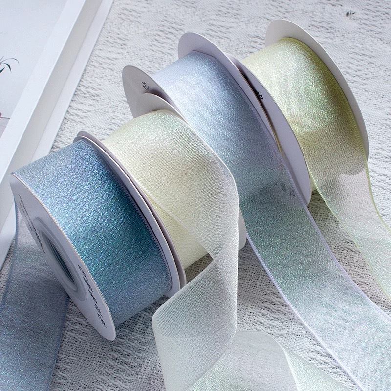 10Yards Roll 4CM Colorful Orga - Ribbon Organza Roll 评论和价格