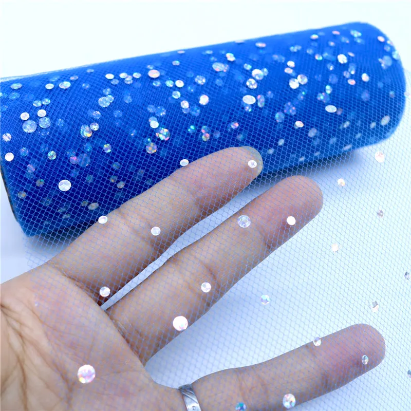 Glitter Sequin Tulle Roll 15cm - Ribbon Organza Roll 评论和价格