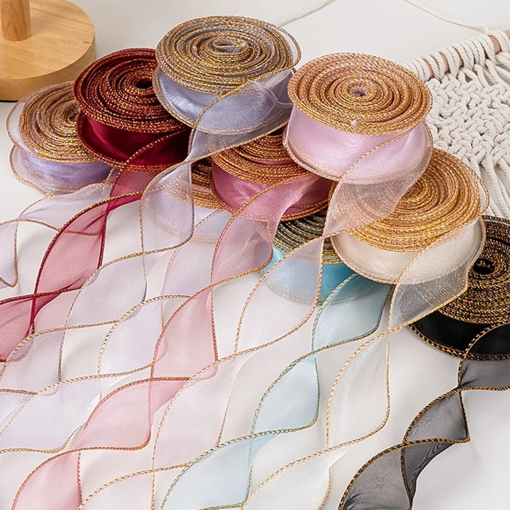 10 Yards/Roll Organza Ribbon w - Ribbon Organza Roll 评论和价格