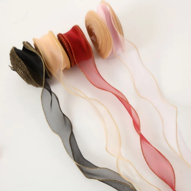 10 Yards/Roll Organza Ribbon w - Ribbon Organza Roll 评论和价格