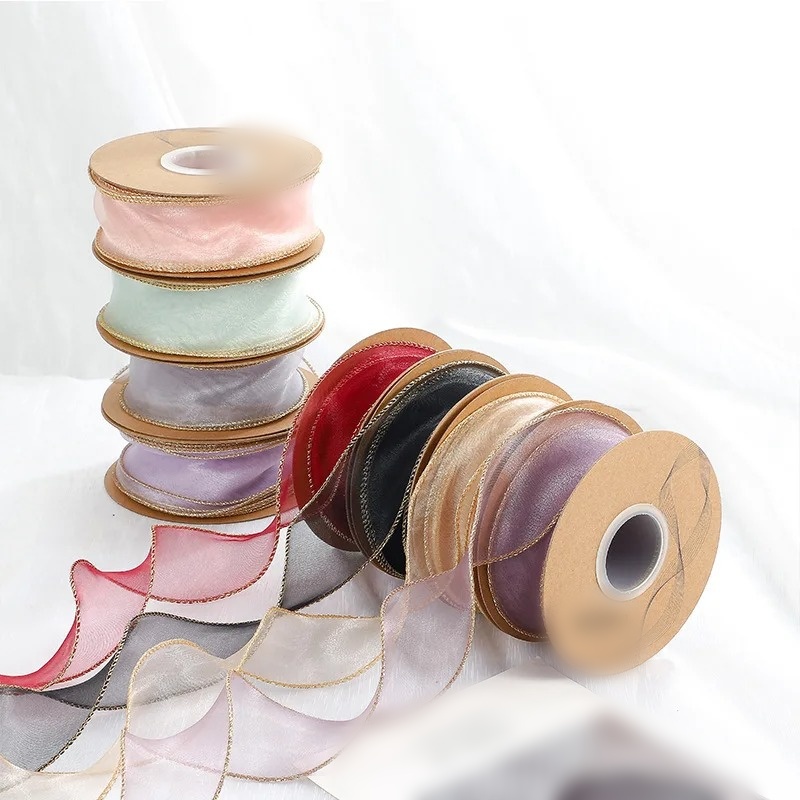 10 Yards/Roll Organza Ribbon w - Ribbon Organza Roll 评论和价格