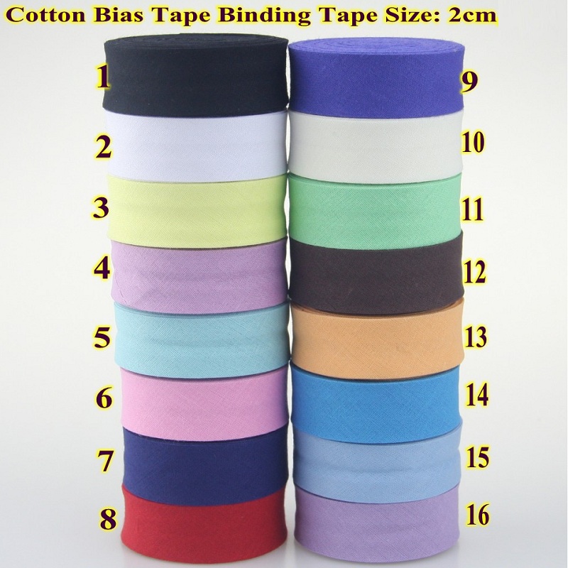 22m/Roll 100% Cotton Bias Tape - Ribbon Organza Roll 评论和价格