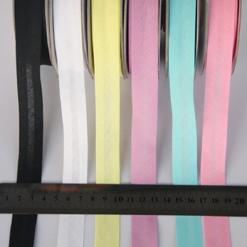 22m/Roll 100% Cotton Bias Tape - Ribbon Organza Roll 评论和价格